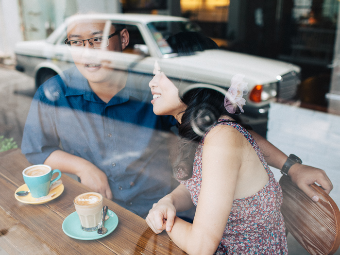 Singapore couple at Backlane Coffee Melaka