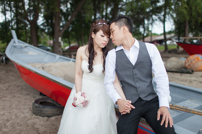 Prewedding near the beach of Pantai Puteri