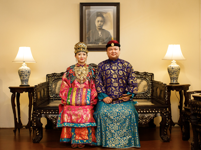 Traditional Baba Nyonya wedding portrait