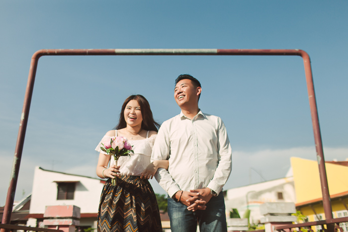 Kampung Jawa bridge couple portrait