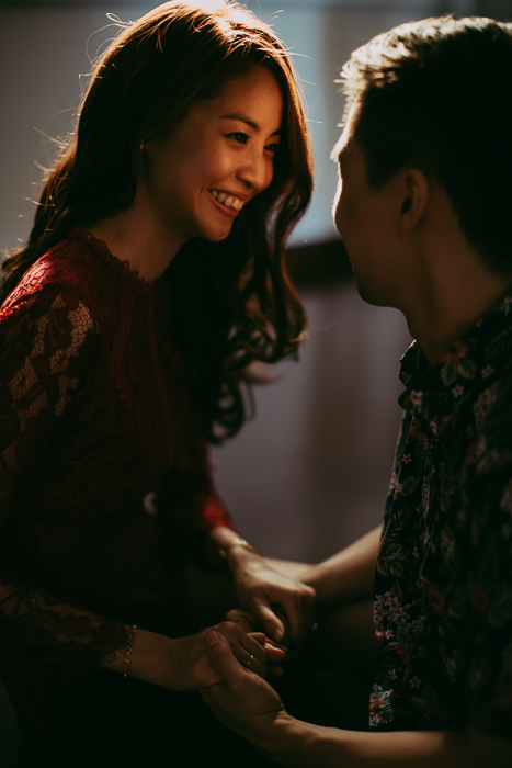 Beloved couple portrait in Jalan Tun Tan Cheng Lock
