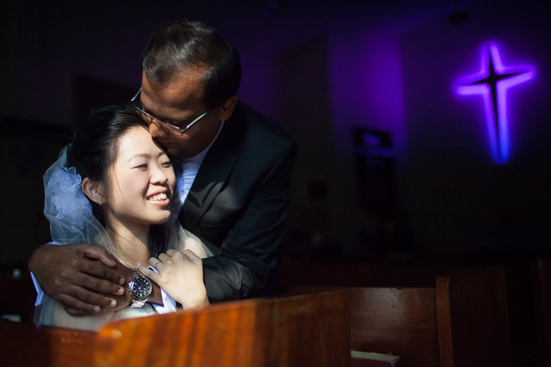 Mixed culture church wedding in Kampar