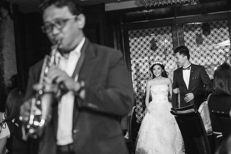 Newly wed marching in at Grand Palace Restaurant Pavilion Kuala Lumpur