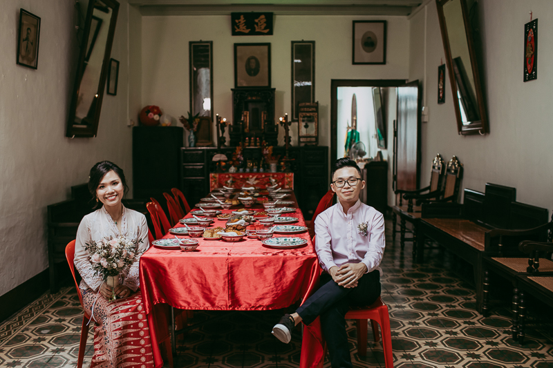 Peranakan wedding, Tok Panjang luncheon in Melaka